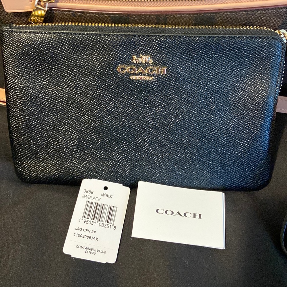 Coach new black wristband